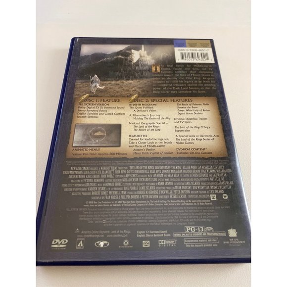 The Lord of the Rings The Return of the King DVD - Picture 2 of 3